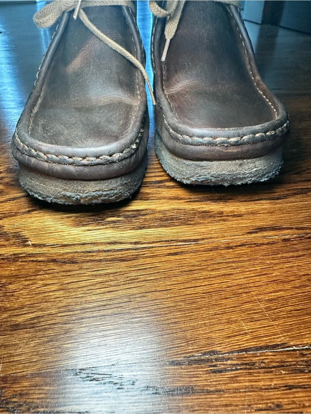 Clarks Dark Brown Leather Chukka Boots